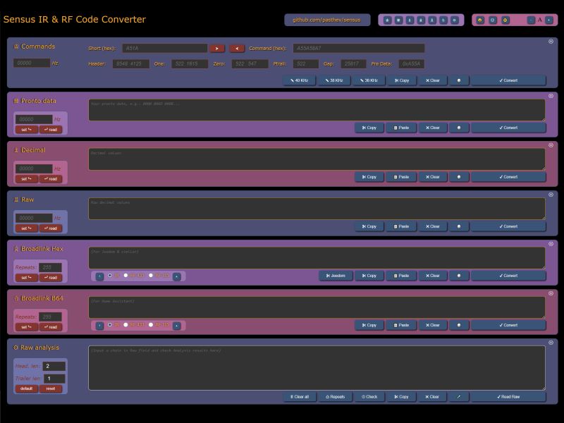 Picture of Sensus IR & RF code converter application